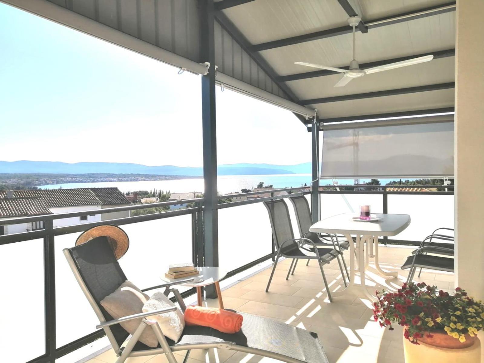 Lovely Sea View House 2 In Malinska Island Krk Eksteriør billede